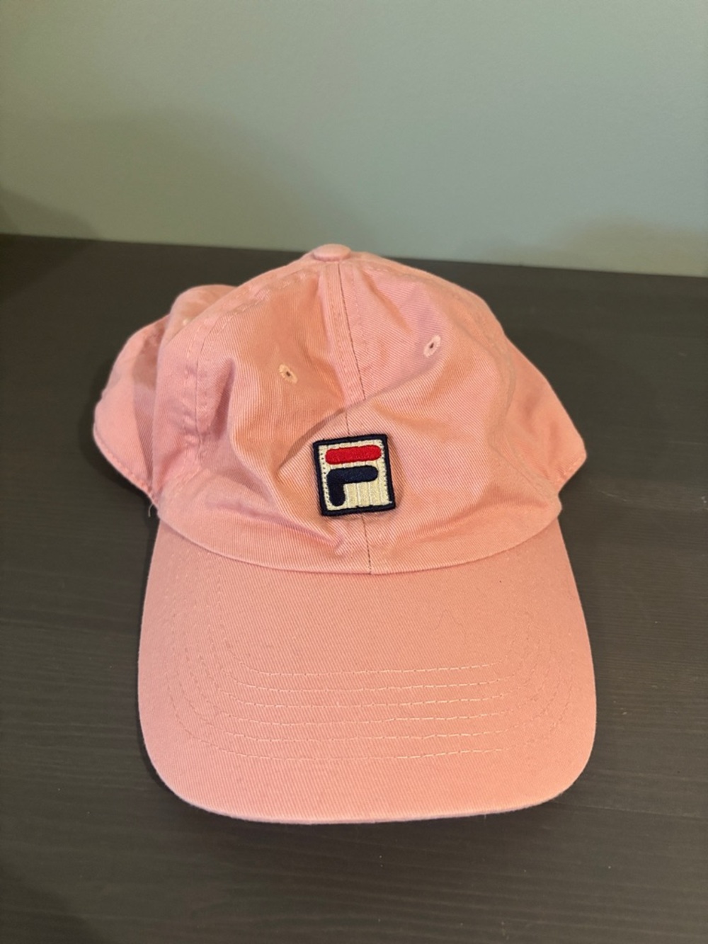 Fila Pink Logo Baseball Hat with Patch